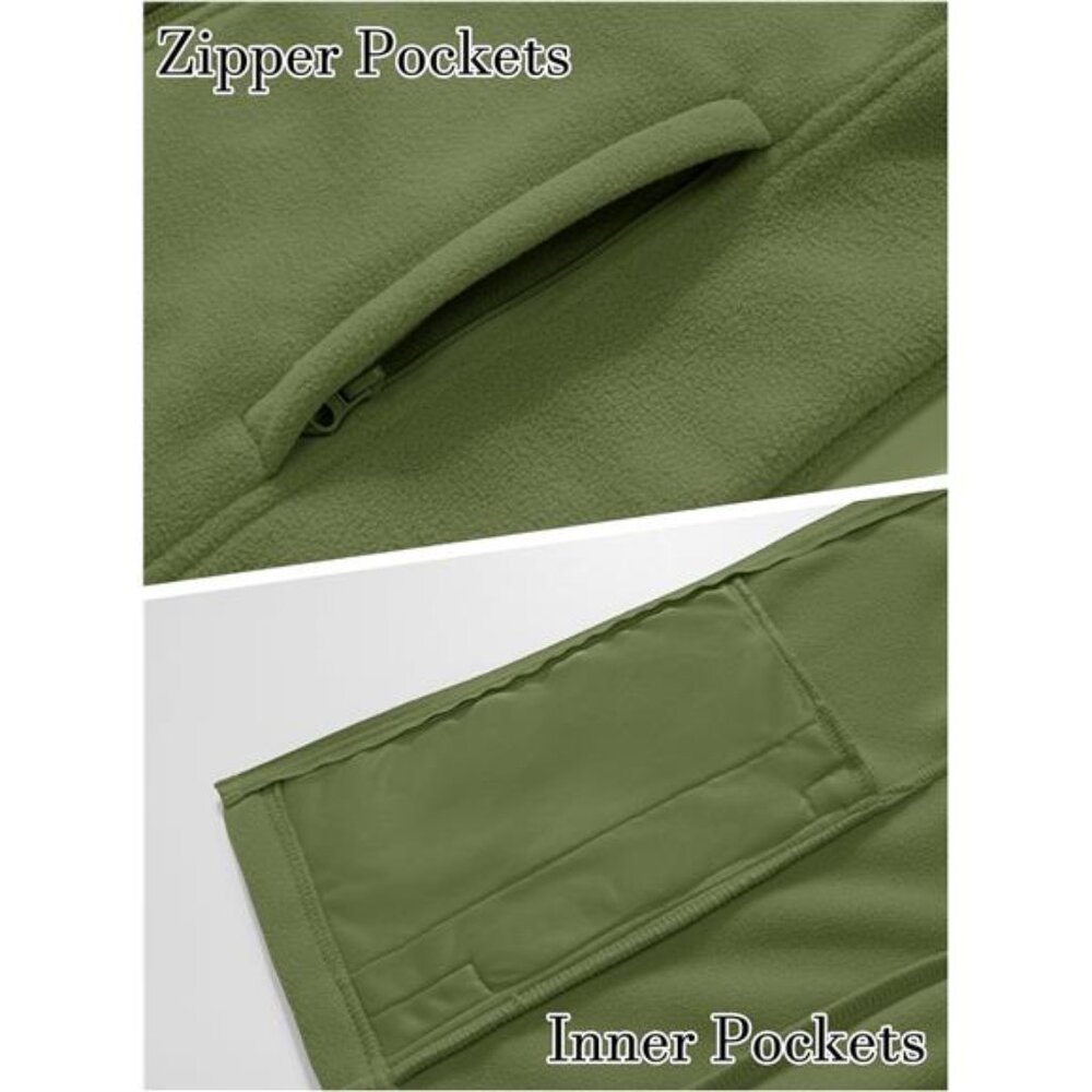 Women's Fleece Vest Outerwear Sleeveless Lightweight Zip Jackets Warm - Picture 5 of 5